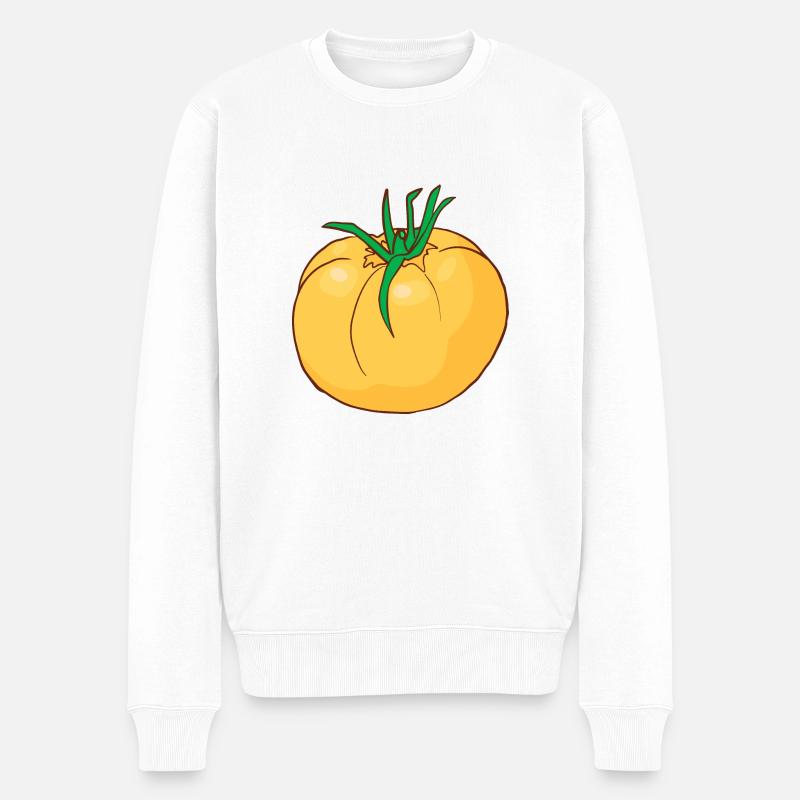 Tomates jaunes Paradeiser - Pull Premium bio Homme - blanc