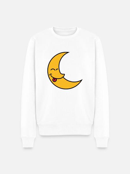 Funny Moon - Pull Premium bio Homme - blanc