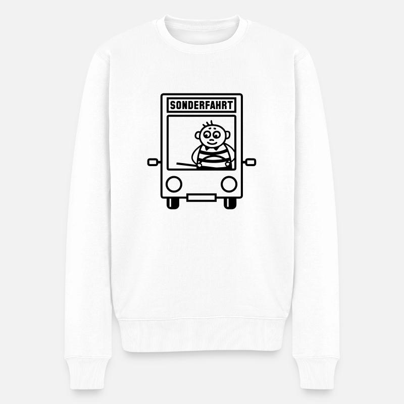 chauffeur de bus - Sonderfahrt - Pull Premium bio Homme - blanc