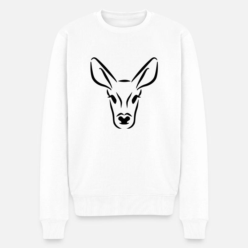 Chevreuil - Pull Premium bio Homme - blanc