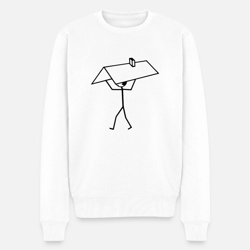 Dachdecker - Männer Premium Bio Pullover - Weiß