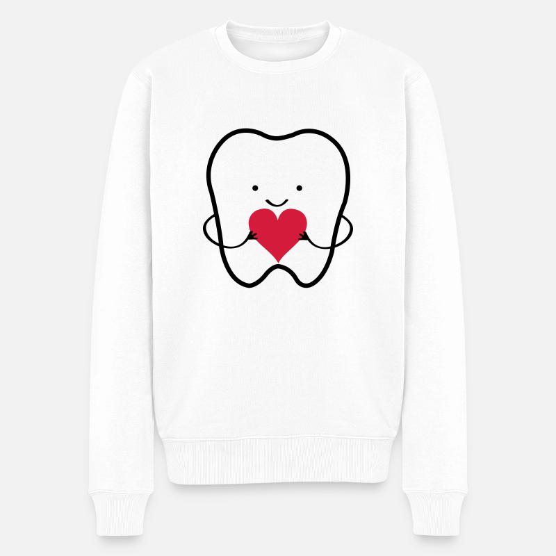 zahn_liebe_02 - Pull Premium bio Homme - blanc