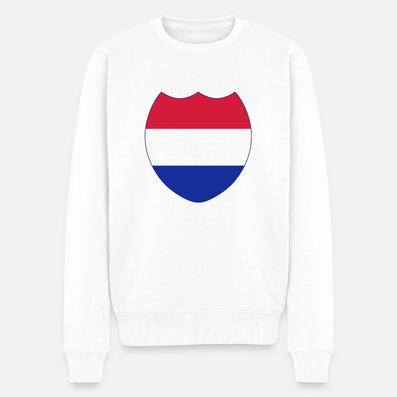 Niederlande *** - Männer Premium Bio Pullover - Weiß