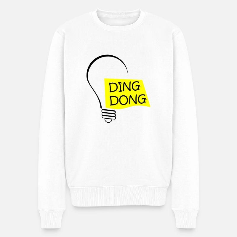 Ding Dong - Pull Premium bio Homme - blanc