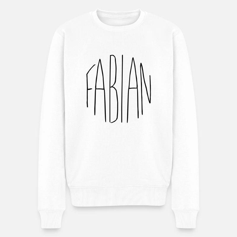 Cadeau Fabien - Pull Premium bio Homme - blanc