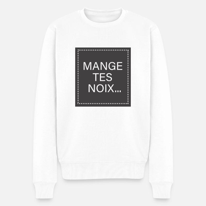 mange tes noix - Pull Premium bio Homme - blanc