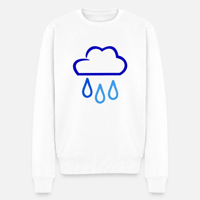 Cloud - Männer Premium Bio Pullover - Weiß