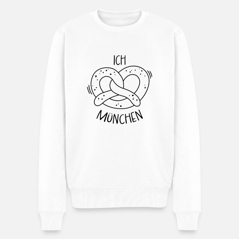 J’adore Munich - Pull Premium bio Homme - blanc