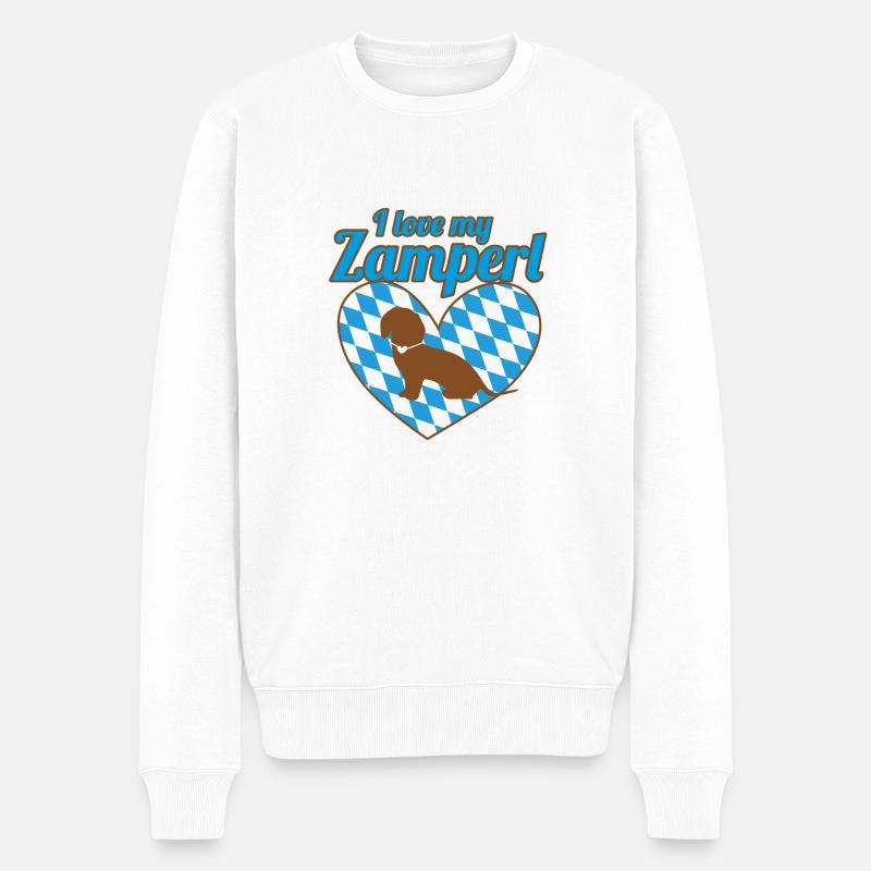 J’adore mon Zamperl - Pull Premium bio Homme - blanc