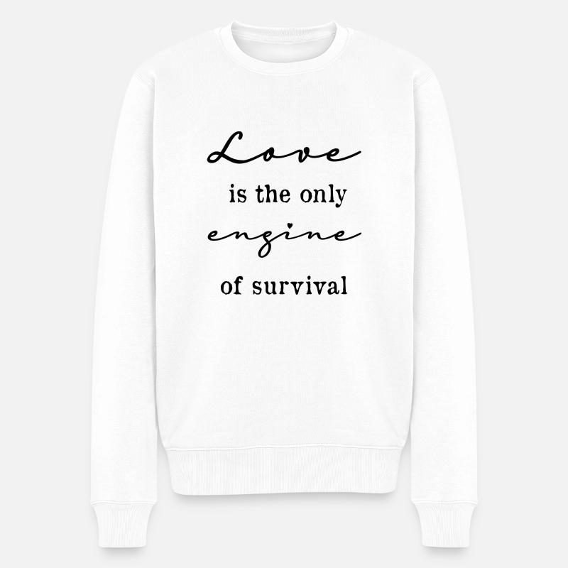 Phrase d’amour en anglais - Pull Premium bio Homme - blanc