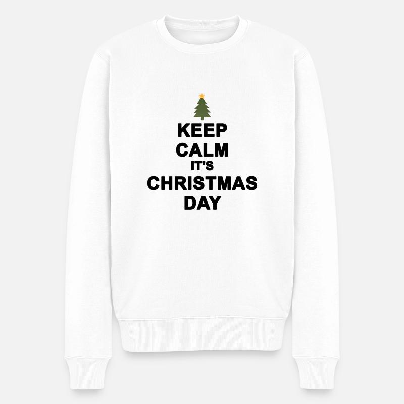 keep calm christmas - Pull Premium bio Homme - blanc