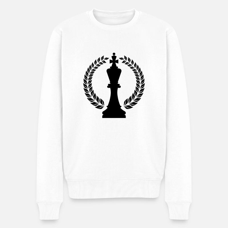 Échecs blanc - Pull Premium bio Homme - blanc