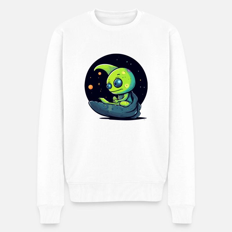 Mino l'alien - Pull Premium bio Homme - blanc