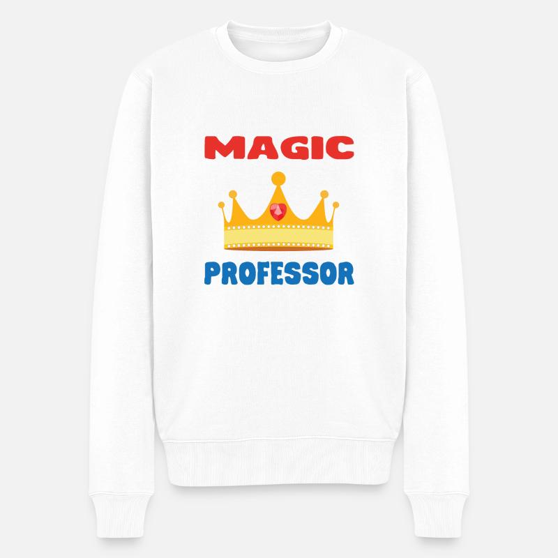 MAGIC PROFESSOR - Pull Premium bio Homme - blanc