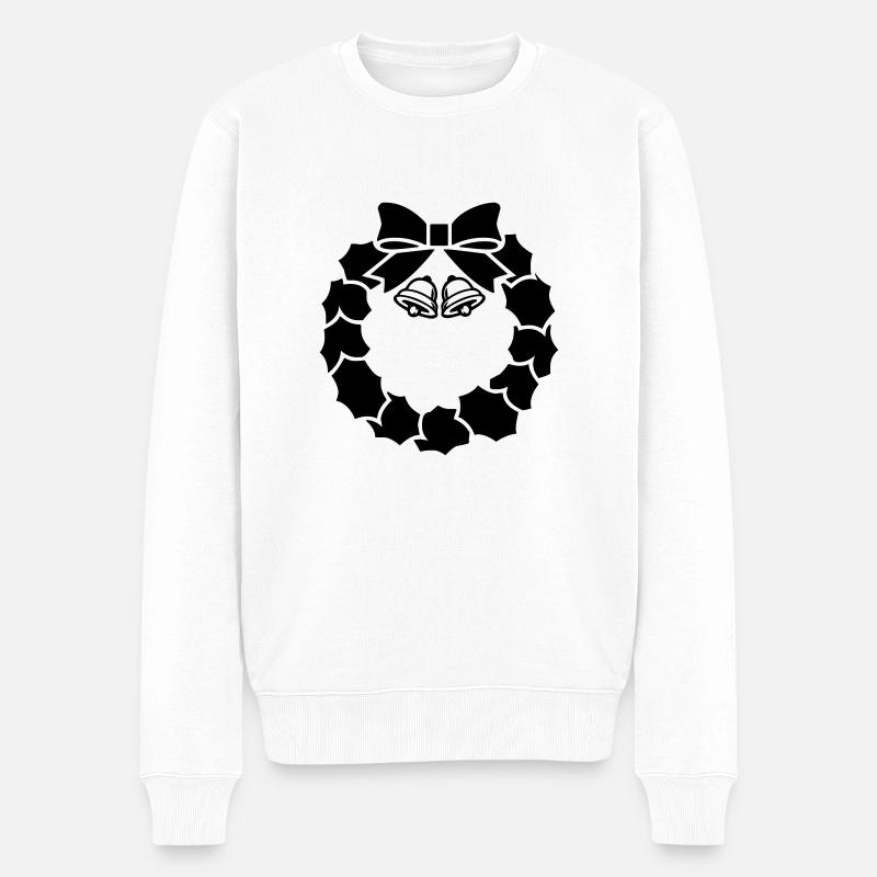 Cloches de couronne 001 - Pull Premium bio Homme - blanc