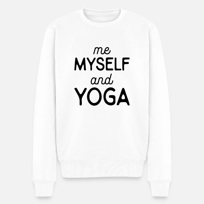 Dictons de yoga - Pull Premium bio Homme - blanc