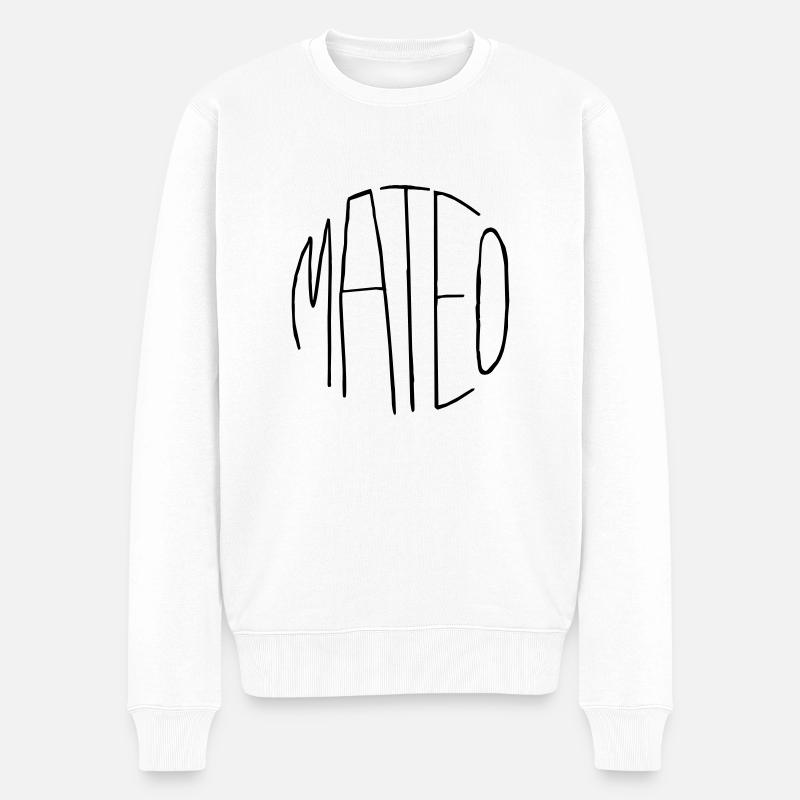 Mateo - Pull Premium bio Homme - blanc