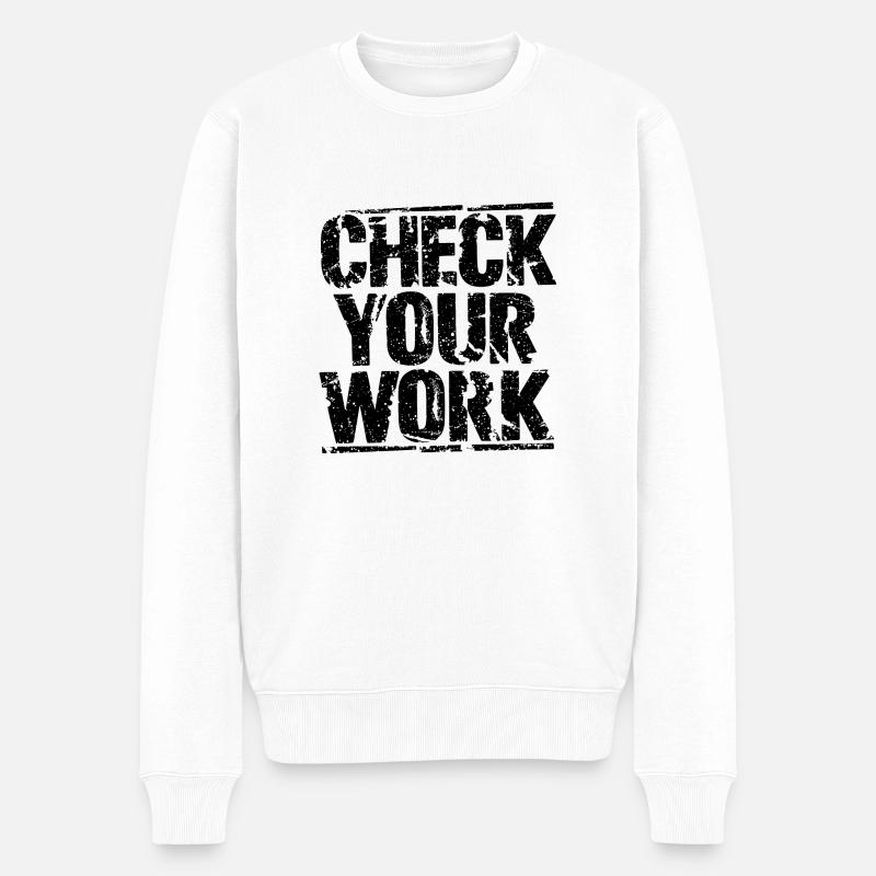 Les mathématiques simplifiées - Pull Premium bio Homme - blanc