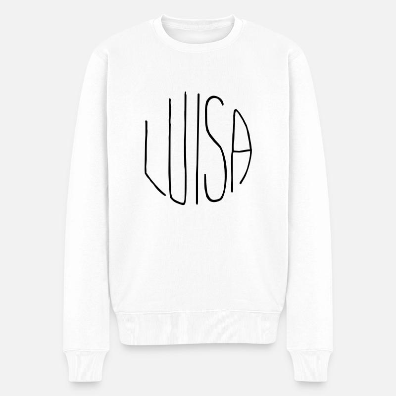 Luisa - Männer Premium Bio Pullover - Weiß
