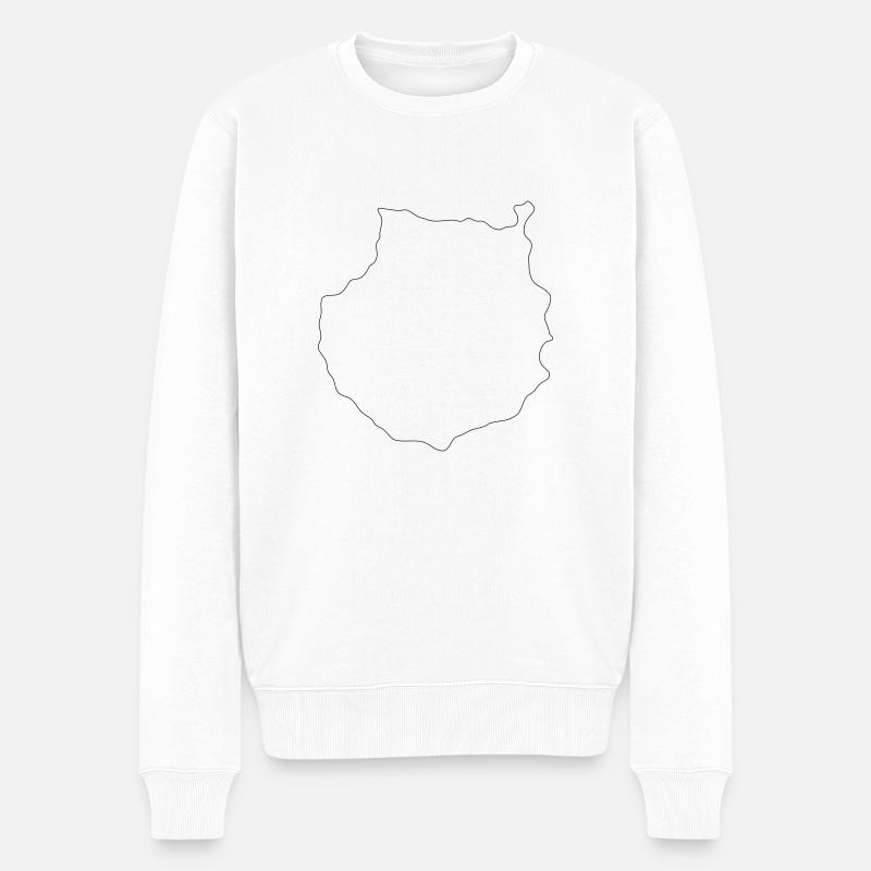 Gran Canaria - Männer Premium Bio Pullover - Weiß