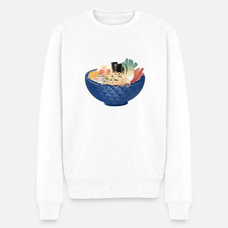 Ramen Soupe - Pull Premium bio Homme - blanc