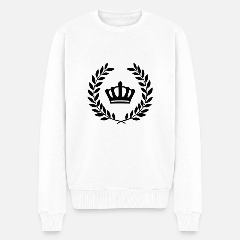 Couronne de laurier - Pull Premium bio Homme - blanc