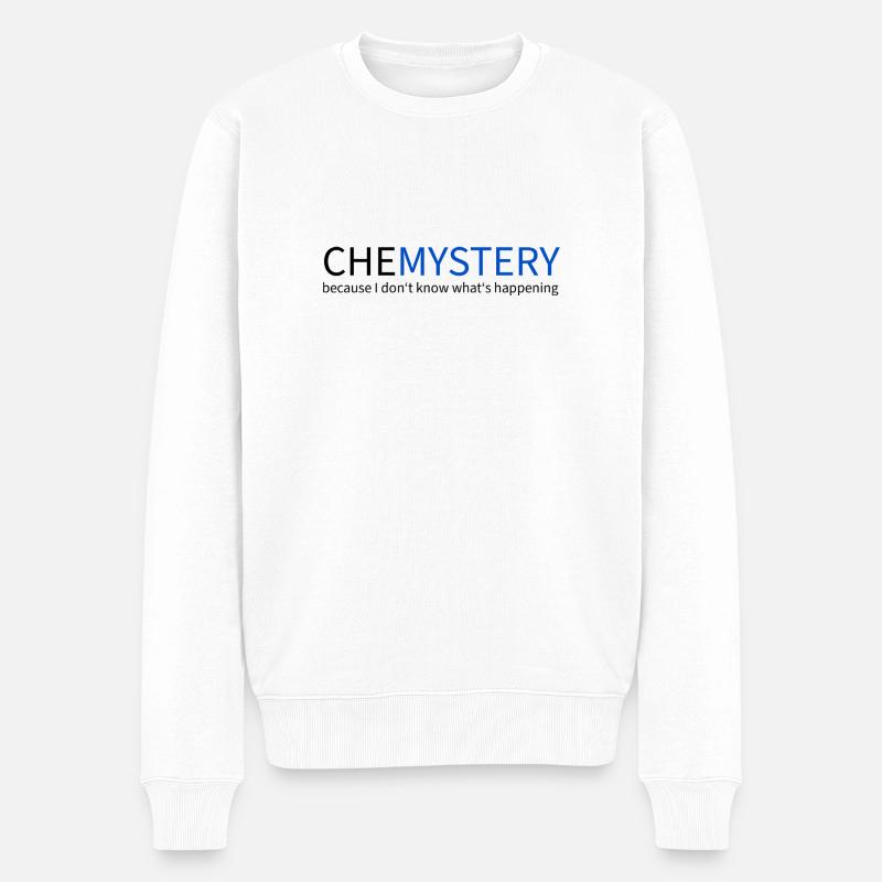 Chemie - Männer Premium Bio Pullover - Weiß