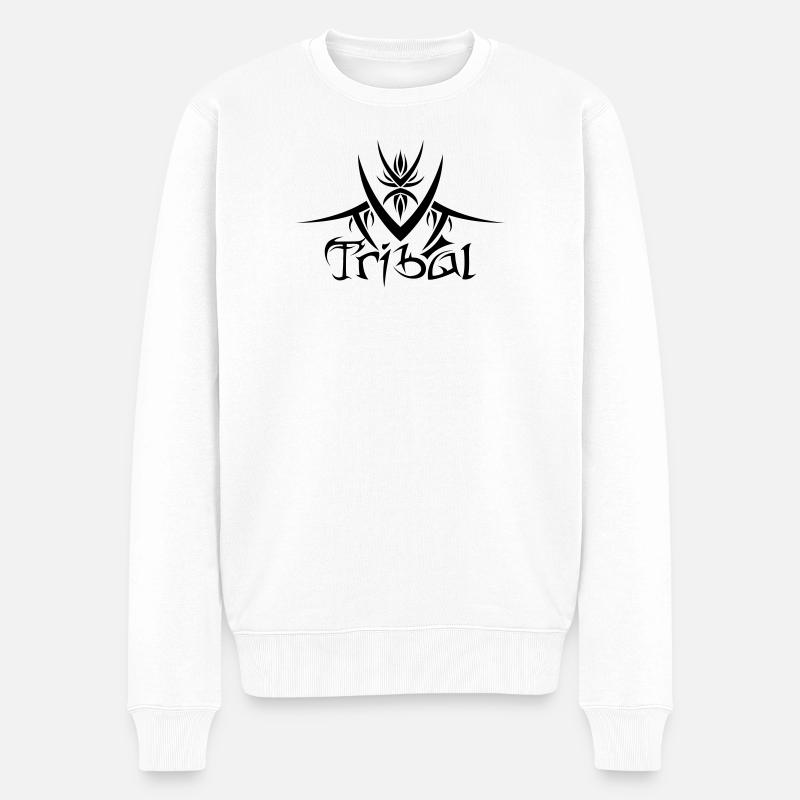 Tribal 1 par Helfspawn - Pull Premium bio Homme - blanc