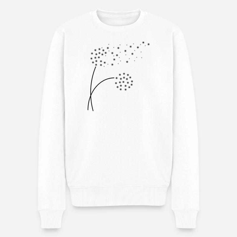 pissenlit - Pull Premium bio Homme - blanc