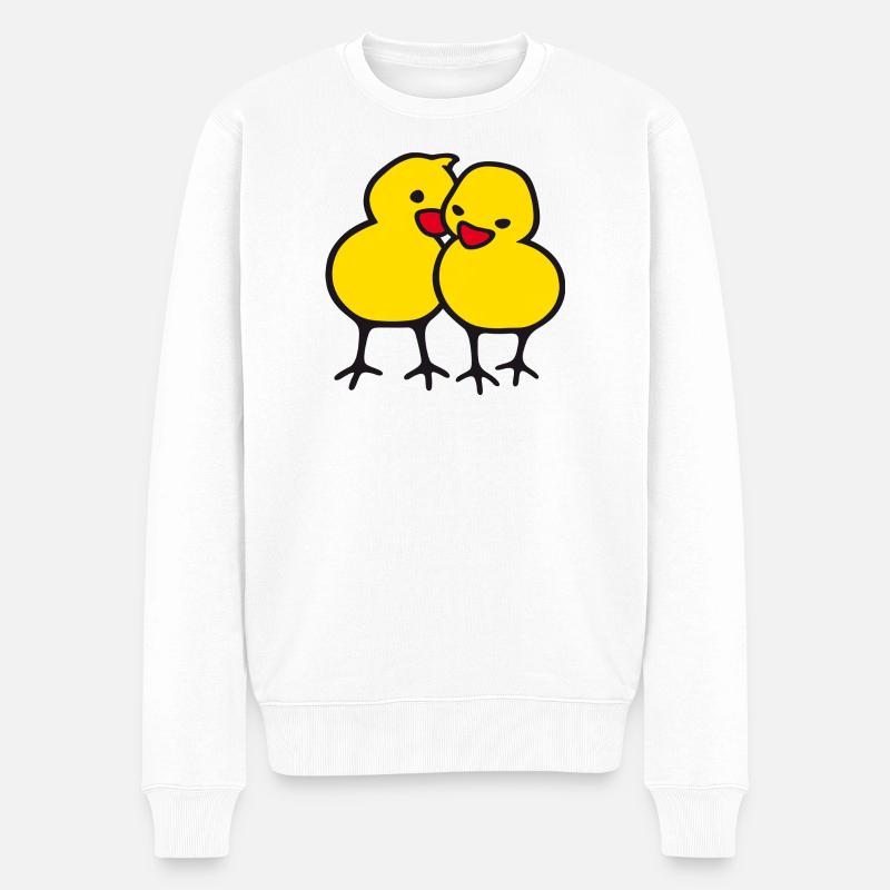 chicks in love (a) - Pull Premium bio Homme - blanc