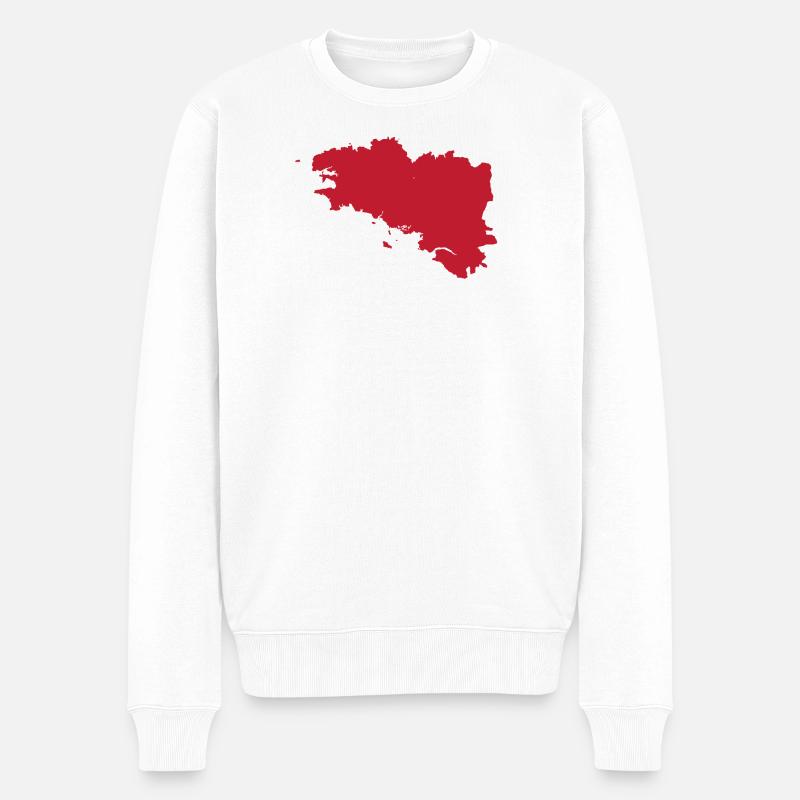 Britian - Männer Premium Bio Pullover - Weiß