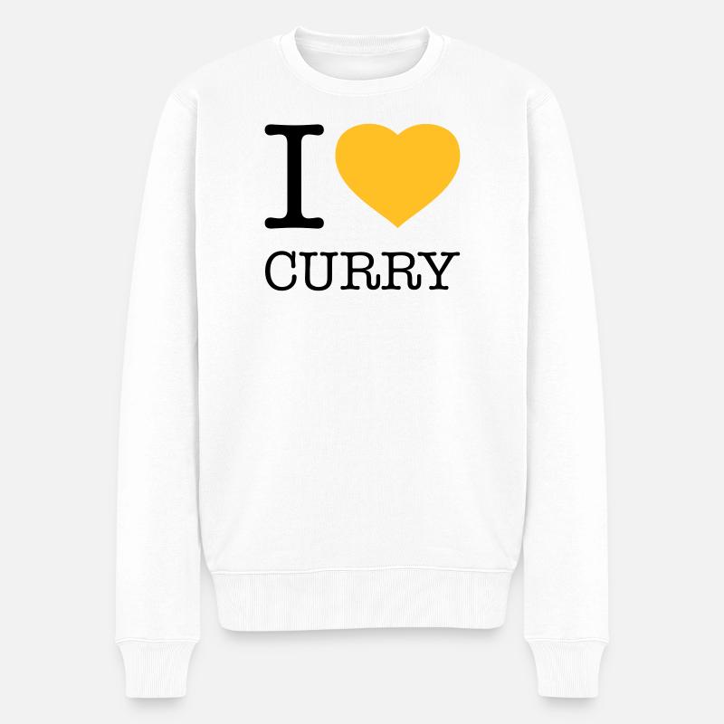 J’ADORE LE CURRY - Pull Premium bio Homme - blanc