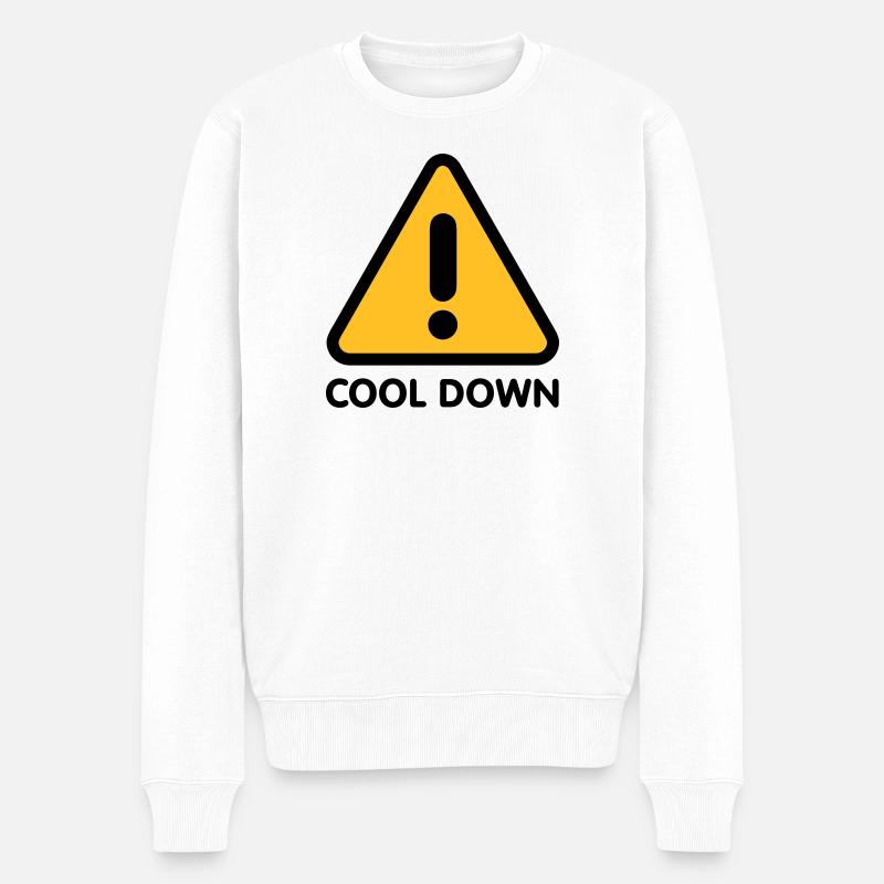 Cool down - Männer Premium Bio Pullover - Weiß