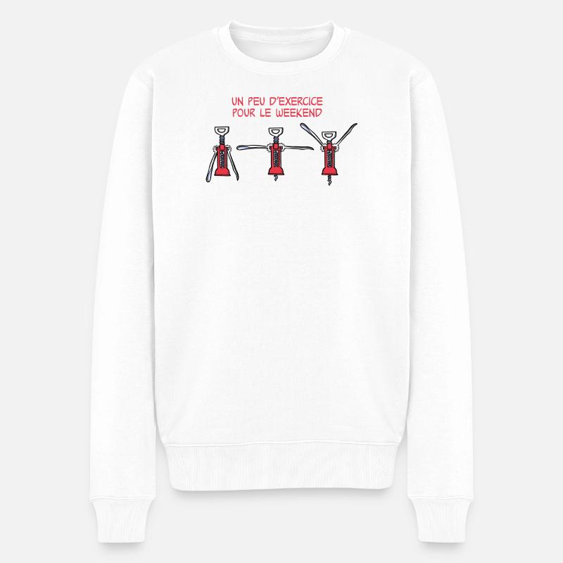 Exercice pour le weekend - Pull Premium bio Homme - blanc