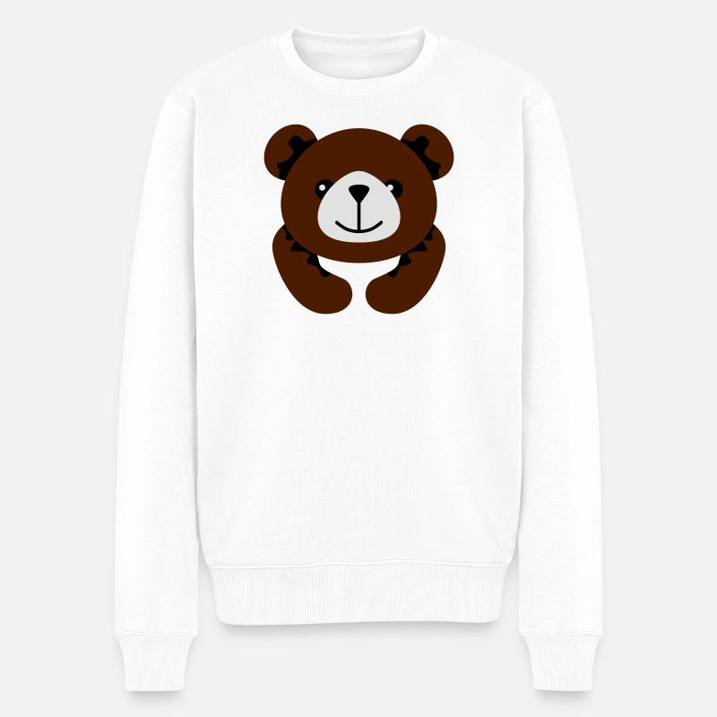 Bärchen | Bär | Baer - Pull Premium bio Homme - blanc