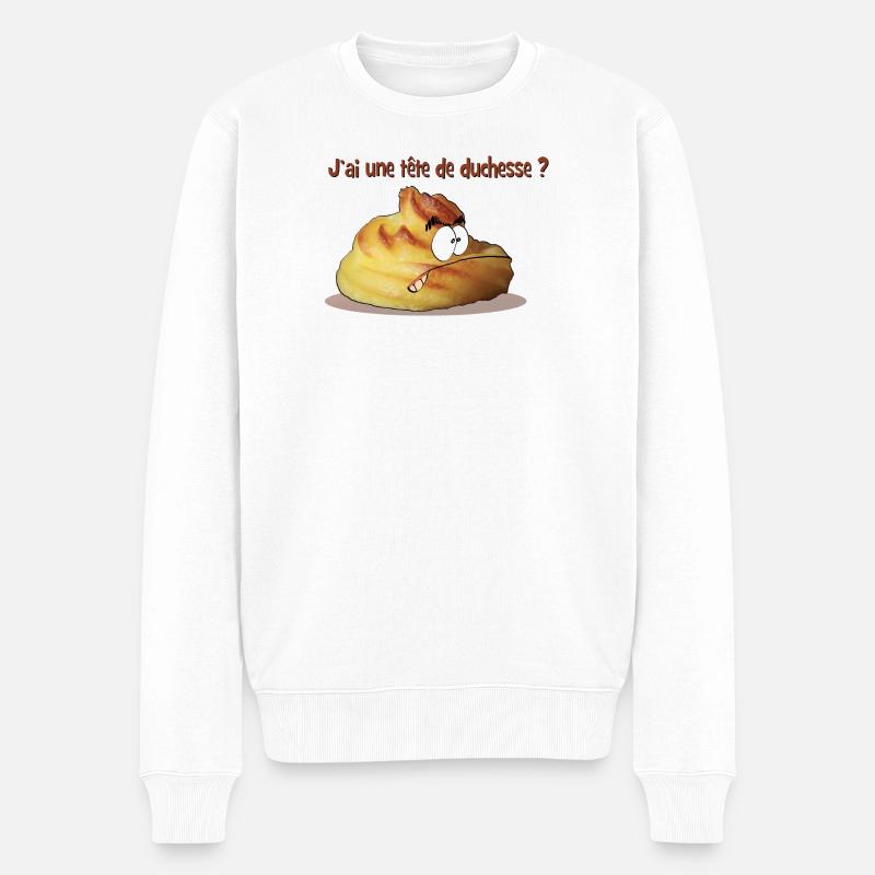 patate duchesse - Pull Premium bio Homme - blanc