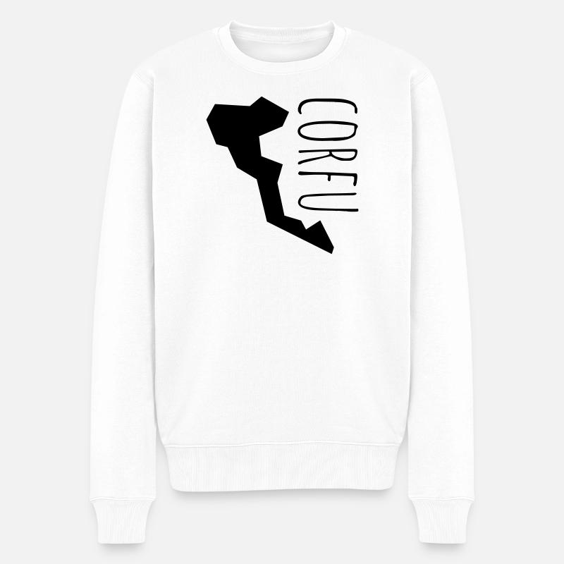 corfu - Pull Premium bio Homme - blanc