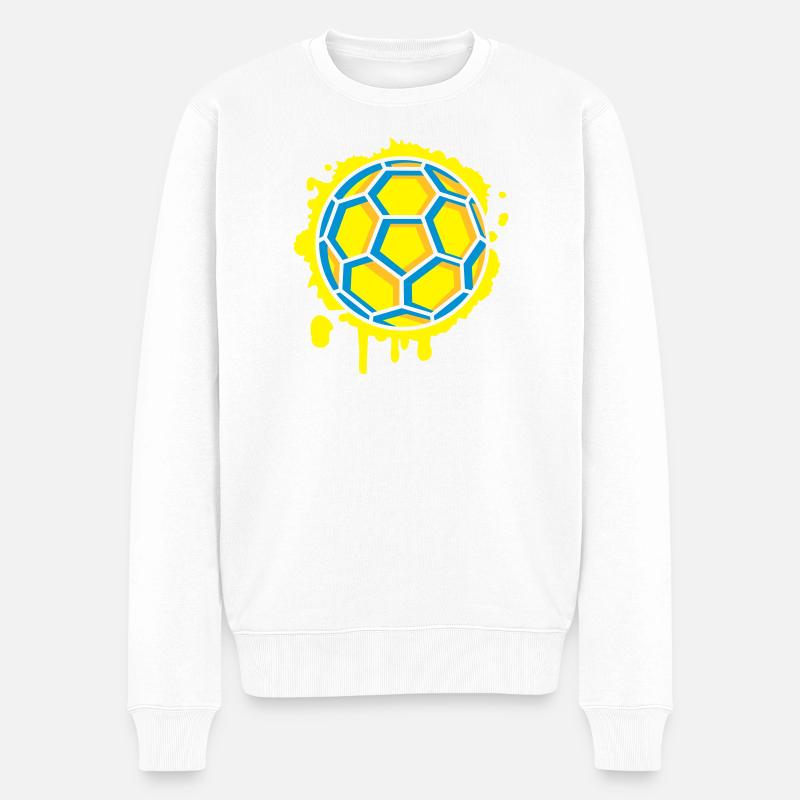 une Handball Graffiti - Pull Premium bio Homme - blanc