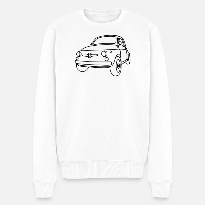 500 Classico – Italien Oldtimer Kult Shirt - Männer Premium Bio Pullover - Weiß