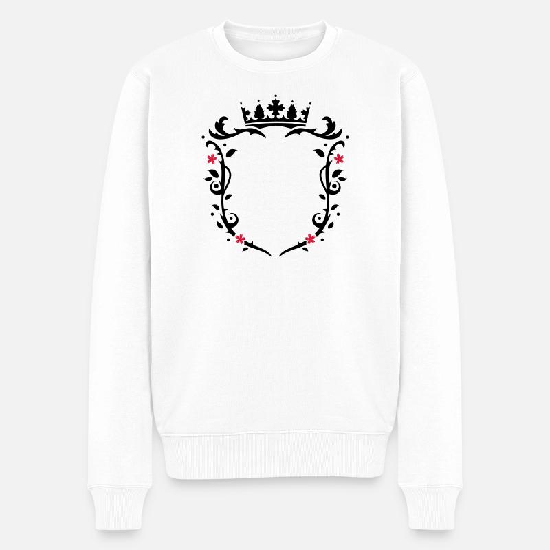 Snowboarder Silhouette - Pull Premium bio Homme - blanc