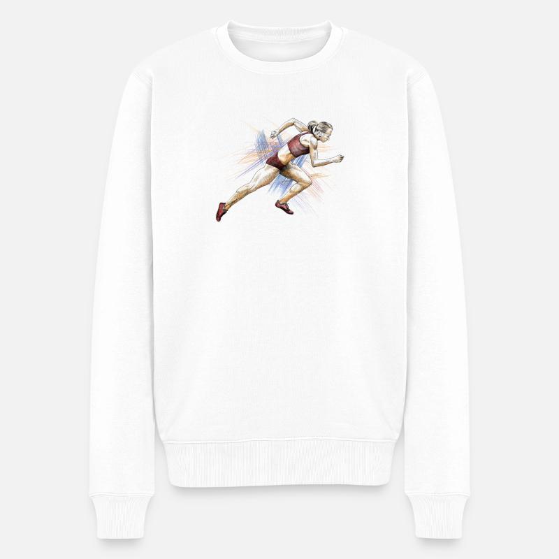 Runner - Pull Premium bio Homme - blanc