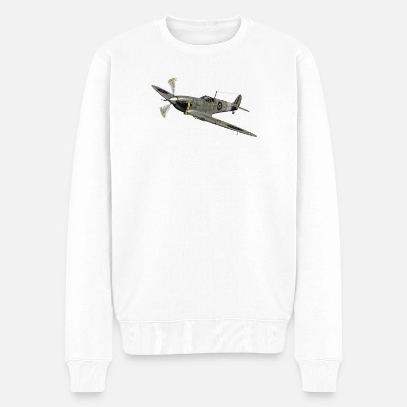 Spitfire - Männer Premium Bio Pullover - Weiß