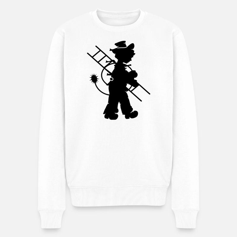 Schornsteinfeger - Männer Premium Bio Pullover - Weiß