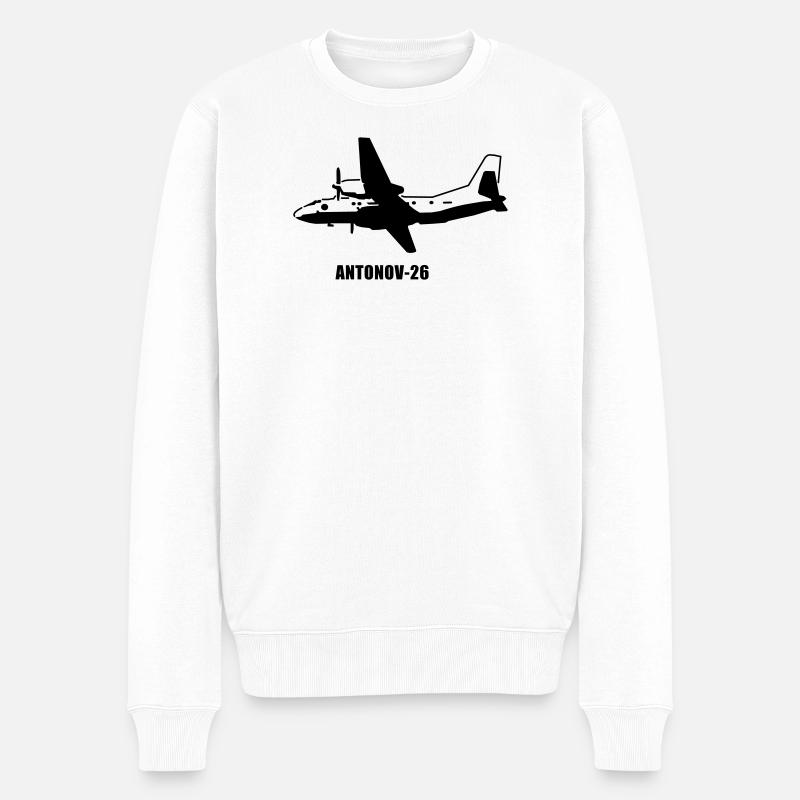 Antonov 26 - Männer Premium Bio Pullover - Weiß
