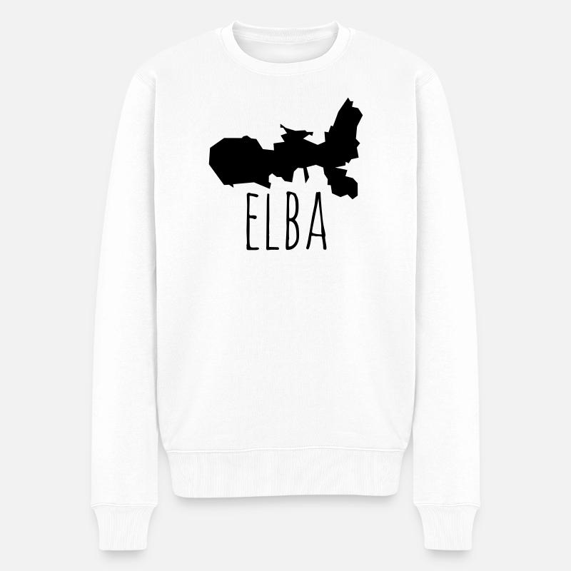 Elba - Männer Premium Bio Pullover - Weiß