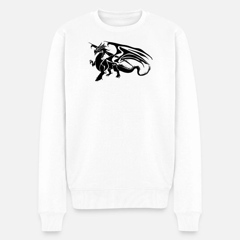 black dragon - Pull Premium bio Homme - blanc