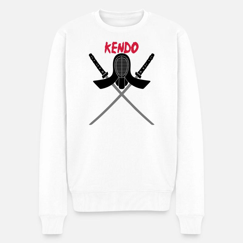 KENDO - Pull Premium bio Homme - blanc