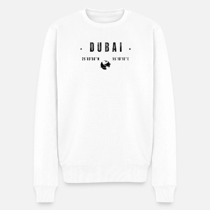 Dubai - Männer Premium Bio Pullover - Weiß