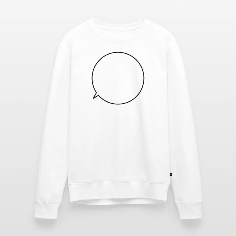 Speech bubble request text customizable Men's Premium Organic Jumper