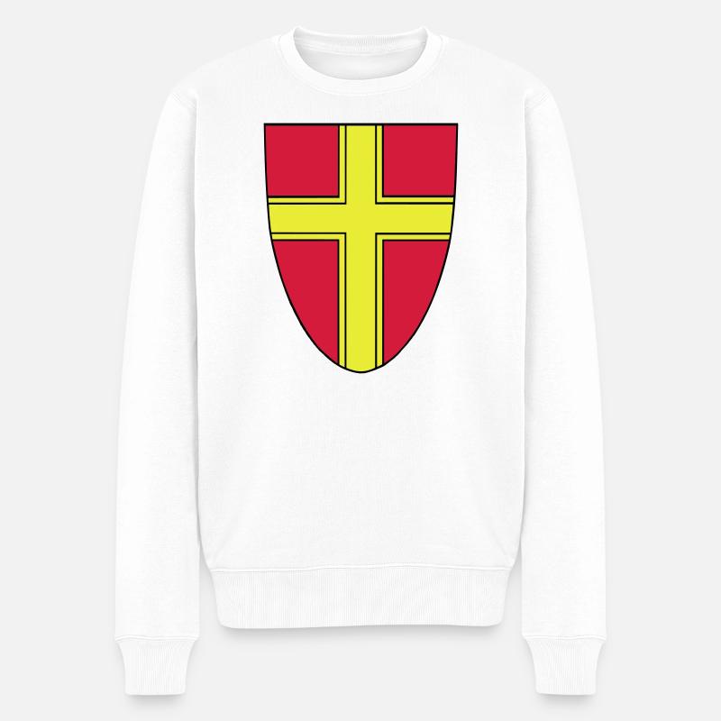 Vienna Vekto - Männer Premium Bio Pullover - Weiß